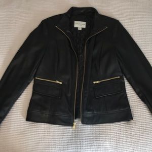 Cole Haan black leather jacket